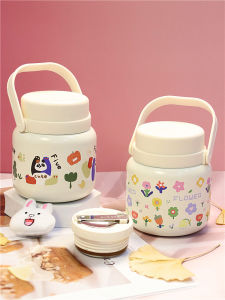 2024 New Small Capacity Stainless Steel 316 Insulated Rice Cooker Cup Soup Pot Stew Pot Stainless Steel 18oz 500ml Food Thermos