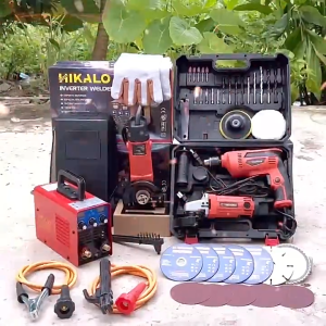 HIKALO MMA-650A 650Amp Inverter Welder Set with 3 Buttons and Dual Screens High-Quality Welding Machine and Accessories