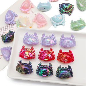 จี้ห้อยคอน่ารักมังกรนำโชคจากประเทศจีนทำจากอะคริลิค30X24มม. 2ชิ้นสำหรับพวงกุญแจแบ็กชาร์มเครื่องประดับงานหัตถกรรม