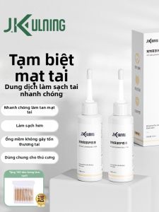 JKULNING | Dung Dịch Làm Sạch Tai Loại Bỏ Mạt Và Nấm Cho Thú Cưng