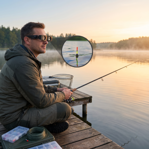 Portable Fishing Telescope Glasses Hand Binoculars Magnifier Adjustable Glasses Fishing Telescope Glasses