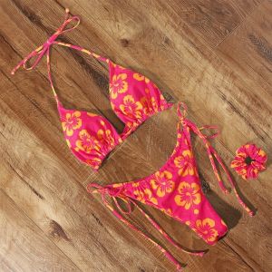 Womens Pleated Bikini Swimsuit New Bathing Swimwear Casual Surfing Suit Comfortable Material Leisure Fashion Beachwear