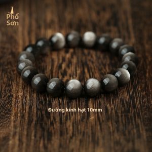 PUTUOSHAN | Dây Chuyền Tay Đá Onyx Trắng và Đen cho Đôi