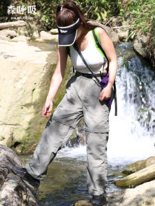 กางเกงขายาวลำลองฤดูร้อนแบบถอดได้สำหรับผู้ชายและผู้หญิง กางเกงขายาวแบบใส่ได้สองทาง ทนทานต่อการสึกหรอ กางเกงขายาวทรงหลวมสำหรับใส่ทำงานกลางแจ้ง