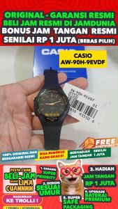CASIO AW-90H-9E - Jam Tangan Pria Cowok Anti Air Digital Analog