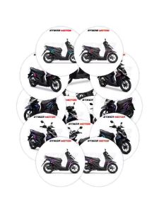 Stiker Desain Sederhana untuk Honda New Beat 2024-2025