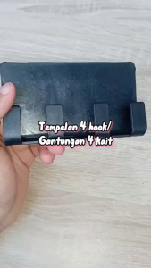 { NY ACC } Gantungan Tempel Dinding 4 Kait / Gantungan Baju / Gantungan Kamar Mandi Dapur / Rak Charger HP Tempel 4 Hook / Gantungan Colokan