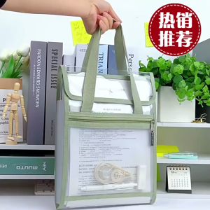 13-Layer Handle Folder Long File Organizer Expanding A4 File Folder Portable Folder Bag