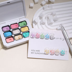 4/9 Colors Solid Nail Polish Palette Peelable Soak Off UV/LED Polish Lacquer Salon Gel Nail Art Varnish Gel Lacquer