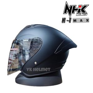 HELM NHK N1 MAX SOLID BLACK DOF - SINGLE VISOR