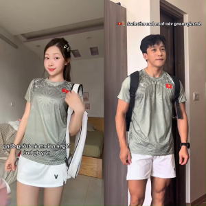 Áo Cầu Lông Quần Cầu Lông Bộ Cầu Lông Nam Nữ Chuyên Nghiệp Vải Thoáng Khí A934 - V Badwear