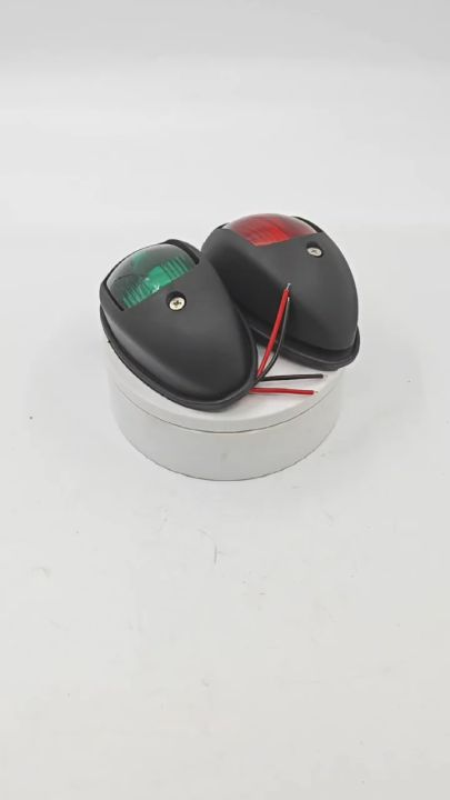 2pcs/set 10V-30V Tegangan Lebar Lampu Peringatan Sinyal Lampu Navigasi LED Lampu Sinyal Kapal Pesiar Lampu pengingat truk-lampu merah dan lampu hijau