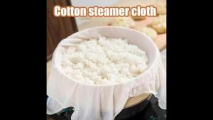 Vải Hấp Cotton Nguyên Chất 40/50/60CM Vải Gạc Tròn Thảm Bếp Dùng Hấp Cơm Và Bánh Bao Dụng Cụ Chuyên Dụng Cho Ngăn Kéo Gia Đình
