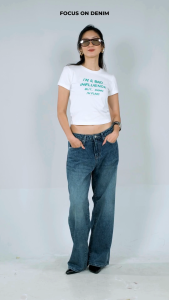 FOD Celana Loose Jeans Wanita Darlla Medium Dark 43040F3MD