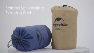Naturehike Self-Inflating Mattress with Portable Folding Pillow for One Person Two Person Automatic Inflatable cushion Comfortable Thicken Spliced Sleeping Pad