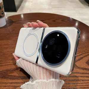 Wireless Magnetic Charging Phone Case for Huawei Mate60 pro Mate50 Luxury Leather 40RS Protective Cover 30 New Pura70 pro Women P60