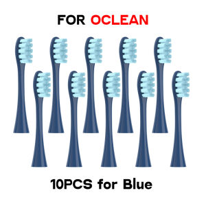 10PCS Replacement Brush Heads for Oclean X PRO/Z1/F1/One/Air 2/SE Soft DuPont Electric Toothbrush Vacuum Sealed Packaged