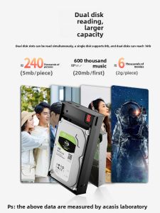 Acasis | 2.5 Inch Dual Bay Hard Drive Enclosure Compatible with SSD and HDD USB3