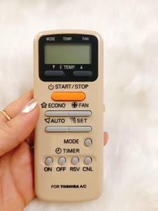 Điều khiển điều hòa TOSHIBA nút cam remote máy lạnh TOSHIBA - Tặng kèm pin