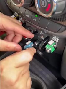 1/6pcs Car Model Button Cover for BMW MINI Cooper S JCW F55 F56 F57 F54 F60 Car Interior Ornaments Start Stop Button Stickers