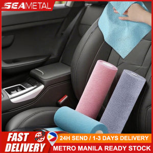 SEAMETAL Microfiber Dishcloth Reusable Cleaning Wipe Multi-Functional Double-Sided Car Kitchen Household Cleaning Cloth 20 Sheets/Roll