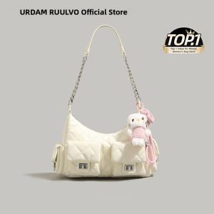 URCDN RDALVO | Chain Quilted Crossbody Clutch Bag