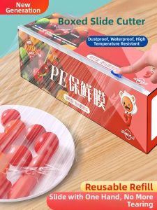 ZHANGJI | Food Grade Microwave Safe Fruit Vegetable PE Film Cutter Box Home Economy