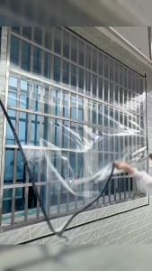 voya ขนาดที่ปรับแต่งได้ แถบซีลหน้าต่าง ฟิล์มกรองแสง ใช้ซ้ําได้ มีกาวในตัว ติดตั้งง่าย กันลม กันน้ำ พลาสติกใส ผ้า