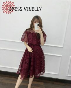 Midi Dress Brukat: Fashion Wanita Terlaris