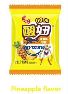 乐潮酸妞软糖混合多种水果口味8090怀旧(2 Packs * 6g Trial Pack)(2 packs * 6g trial pack)HALAL Rocker Sour Girl gummy mixed with a varieRocker Sour Girl Gummy Mixed with A Variety of Fruit Flavors 8090 Nostalgic Version Fudge Zero Food Fruit Flavor 2 Packs of Candy