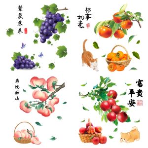 Tranh Tường Dán Tường Trái Cây Lê Trang Trí Phòng Khách Phòng Ăn Phòng Ngủ Phòng Tắm TV Tường Trang Trí Tự Dính PVC Chống Thấm Nước