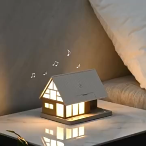 Cozy Cottage Night Light with White Noise 15W Wireless Charger Phone Stand Dimmable Lamp for Bedside Desk and Gift​