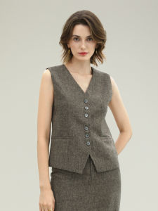 COCO BELLA | Elegant High-Waist Wool Skirt