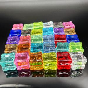 Simulation Fake Ice Cube Acrylic DIY Handmade Jewelry Accessories Color Thin and Glittering Luminous Hotel Restaurant Decoration Model
