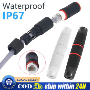 【Local delivery】 RJ45 Connector Coupler Outdoor Waterproof IP67 Extender Adapter Ethernet Network Cable Lan Coupler Splitter Connector Adapter cat 5 cat 6 cat6a