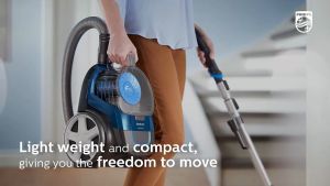 Máy hút bụi không túi PowerPro Compact thương hiệu Hà Lan Philips FC9351/82 công suất 1600W - Bảo Hành 2 Năm