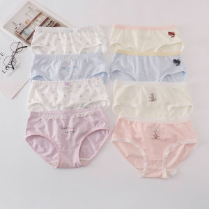LoLo Squirrel Antibacterial Modal Triangle Underwear for Girls Thin Spring Summer Childrens Underpants Elastic Waist Design
