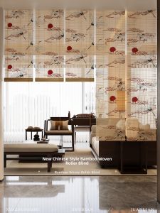 Song Aesthetic Bamboo Curtain Sunscreen Partition