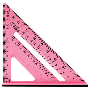Woodworking Triangle Ruler Plastic Precision Right Angle Measuring Framing Ruler Carpenter Tools Clear Scale Square Protractor