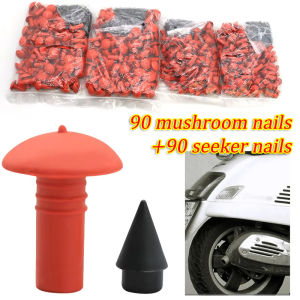Vacuum Car Tyre Tubeless Repair Rubber Nail Set7/8mmMushroom ShapedTire Screws Tubeless Repair Tools Kit for Motorcycle Truck