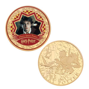Harry Potter Galleon Gold Coin Metal Malfoy Golden Galleons Memorial Coins Gifts Authentic Movie Props Cosplay Accessories
