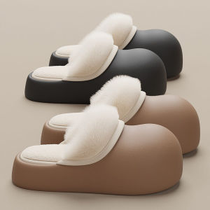 Dép Bông Thấm Hút Ẩm Cho Nữ Mùa Thu Đông 2025 Dép Lông Cừu Trong Nhà Đế Dày Chống Trượt Dép Lông Cừu Chống Thấm Nước Cho Bà Bầu