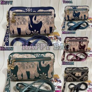 Pouch/Dompet/Selempang wanita Chibao Full Gajah 3Sleting CB993