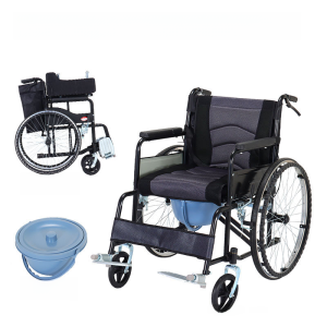 Ultra-light Foldable Wheelchair Senior Travel Transportation Vehicle No-Inflation Required Pull Car by Fumrui Brand