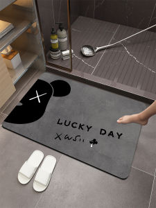 Trendy New Bathroom Mat Soft Diatom Mud Absorbent Quick Dry Non Slip Entrance Door Rug Home Use Kitchen Floor Carpet
