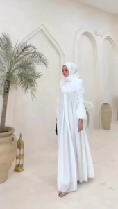 Gamis Muslim Elora Dress Set Outer Trend Wanita Remaja Lebaran Gamis Pesta Mewah Kondangan Wanita Dewasa Terbaru 2025