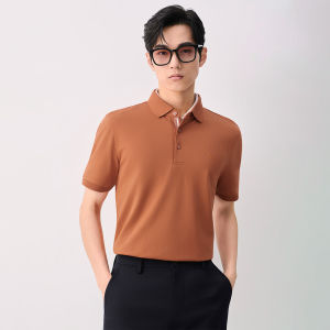 Cooling Anti-bacterial Silk Stretch Casual Business Polo Shirt