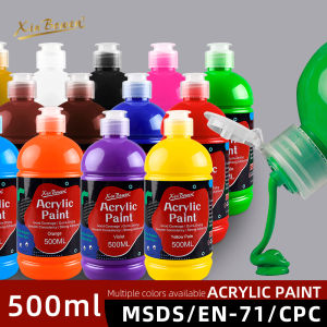 500ml acrylic pigment 14 color single bottle art studio for art students sketching painting wall painting art pigment