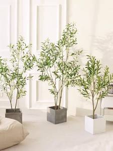 LIANYOU | High-End Simulated Indoor Large Olive Tree Plant Pot