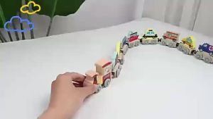Montessori Từ Tính Bộ Xe Lửa Bằng Gỗ Cho Trẻ Em Giáo Dục Sớm Nhận Thức Động Vật Đồ Chơi Phân Loại Học Xe Hoạt Hình Trợ Giảng 3-6Y